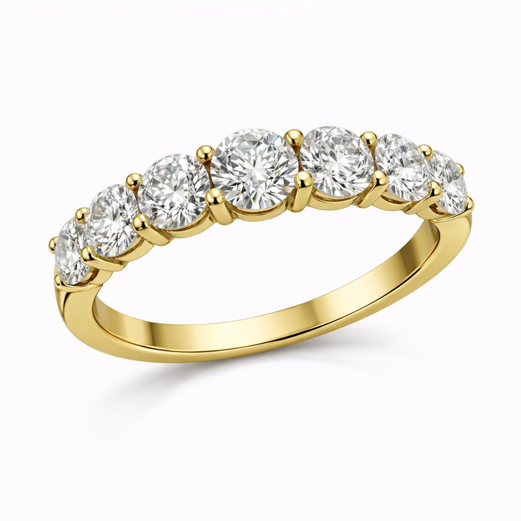 Diamond Band Ring — Round Cut, 1.4 Carats