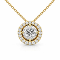 Round diamond pendant, 0.50 ct