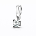 Round diamond pendant, 0.10 ct.