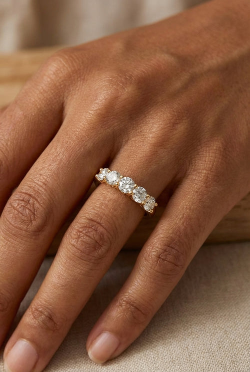 Diamond Band Ring — Round Cut, 1.4 Carats