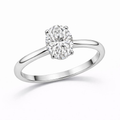 Oval diamond ring, 1 carat.